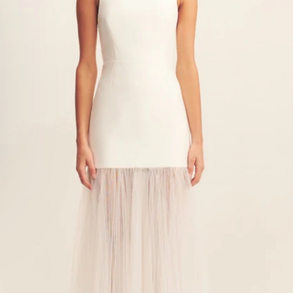 Calcite Contrast Square Neck Maxi Dress - Size 2 - Picture 3 of 6